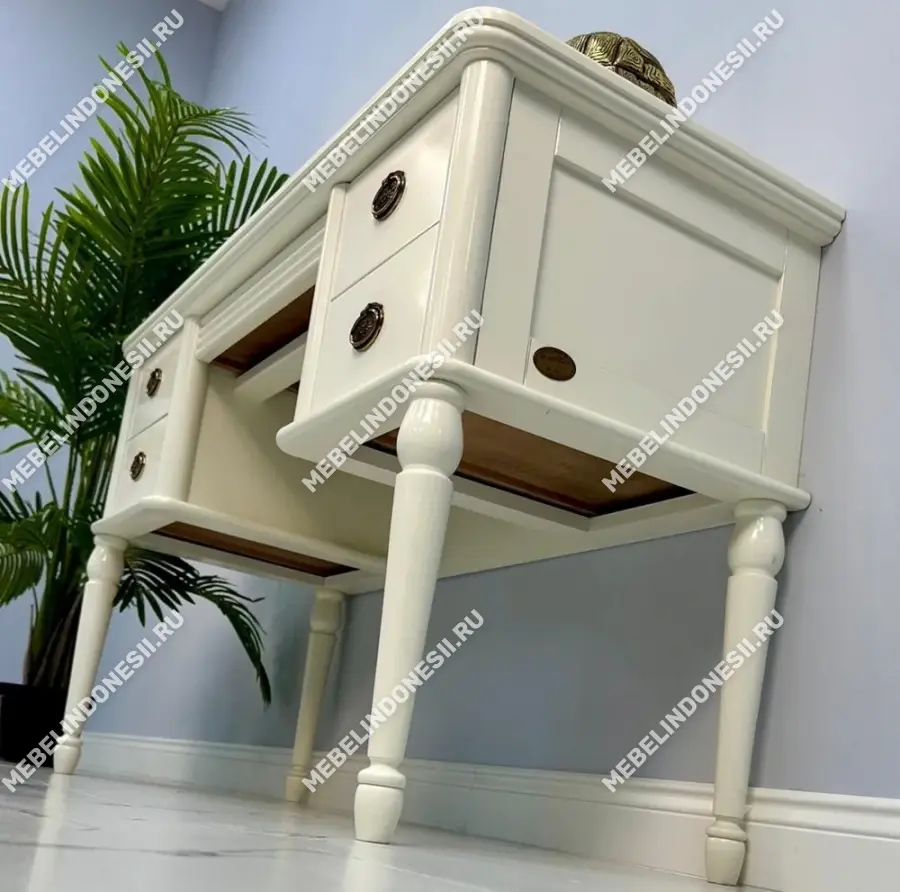 Стол туалетный "Мария Сильва" Орех MS832  купить в интернет магазине Мебель из массива. Звоните +7 495 961-63-63 Туалетные столы из массива дерева