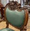 Кресло резное кожаное Green L  